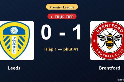 TRỰC TIẾPTrực tiếp Leeds vs Brentford: Brentford mở tỷ số