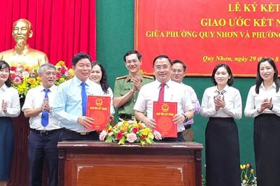 Phường Quy Nhơn và phường Pleiku ký kết giao ước kết nghĩa