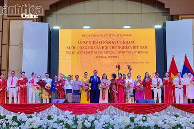Đoàn đại biểu tỉnh Khánh Hòa tham gia Lễ kỷ niệm Quốc khánh Việt Nam tại Pakse (Lào)