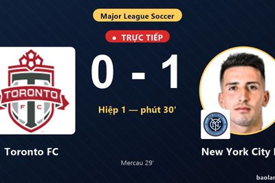 TRỰC TIẾPTrực tiếp Toronto FC vs New York City FC: New York City FC mở tỷ số