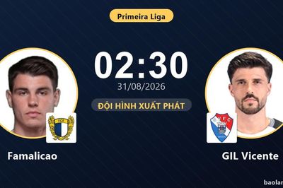 TRỰC TIẾPTrực tiếp Famalicao vs GIL Vicente: Hết hiệp 1, hòa 0-0