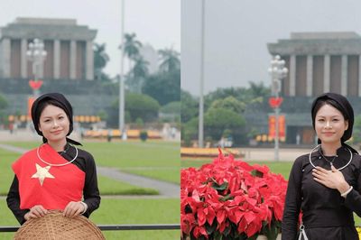 Sắc áo chàm mộc mạc của cô giáo người Tày tại Lăng Bác