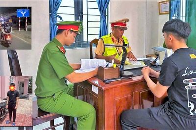Con 17 tuổi 'diễn xiếc' khi lái xe mô tô, bố bị công an xử phạt