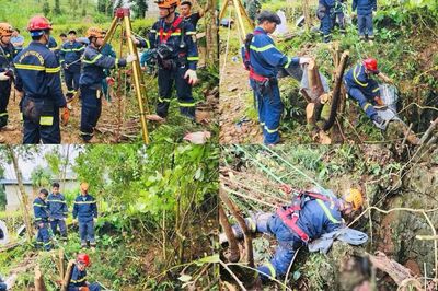 Tuyên Quang: Xuyên đêm cứu nạn người đàn ông rơi xuống hang sâu hơn 40m