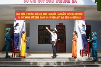 Quân dân Trường Sa vững vàng nơi đầu sóng, hướng về ngày Quốc khánh