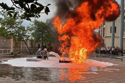 Huấn luyện nghiệp vụ phòng cháy và cứu nạn cho các cơ sở trong khu công nghiệp