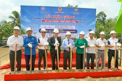 Vĩnh Long khởi công công trình giao thông nông thôn cầu Chánh Thuận