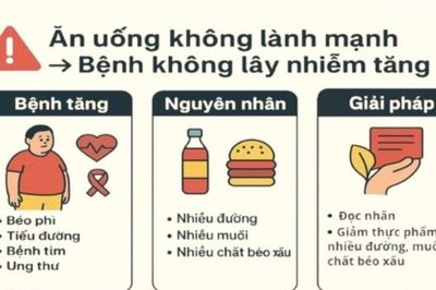Những thói quen ăn uống làm gia tăng nguy cơ bệnh không lây nhiễm