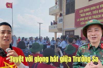 Bất ngờ với những giọng hát của lính trẻ ở Trường Sa
