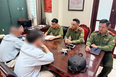 Công an phát hiện flycam bay trái phép cách sân bay Nội Bài 4,5km