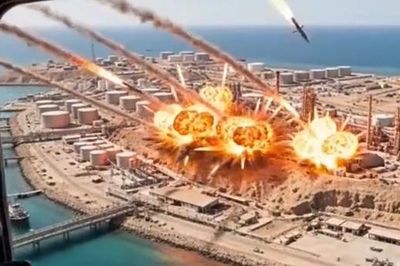 Ông Trump đăng video dọa tấn công đảo Kharg của Iran, thêm tàu bốc cháy ở Hormuz