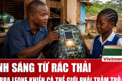 Nhà sáng chế Sierra Leone làm cặp phát sáng từ rác thải tái chế