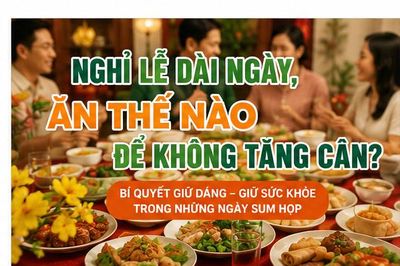 Nghỉ lễ dài ngày, ăn thế nào để không tăng cân?