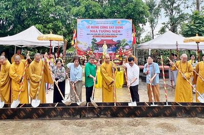 Lễ hưng công xây dựng nhà tưởng niệm anh linh nhà báo liệt sĩ cách mạng Việt Nam