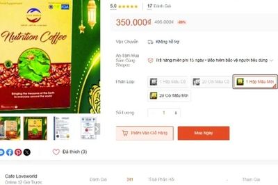 Love World Nutrition Coffee bị đề nghị xác minh nội dung quảng cáo trên Shopee