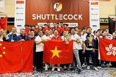 Giải đá cầu vô địch thế giới 2026: Việt Nam đứng nhất toàn đoàn, giành 7 HCV, 1 HCB, 1 HCĐ