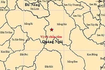 Quảng Ngãi liên tiếp xảy ra 6 trận động đất