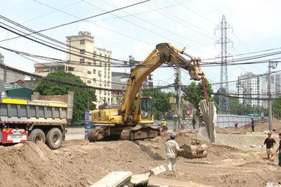 Nhịp thi công sôi động trên công trường dịp Quốc khánh 2-9