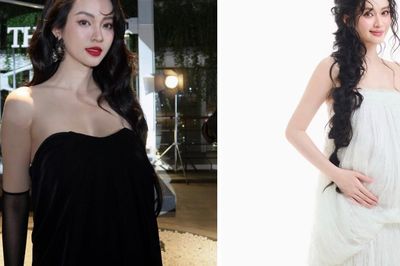 Vũ Thúy Quỳnh 29 tuổi mang thai lần đầu, thời trang mẹ bầu gây ấn tượng