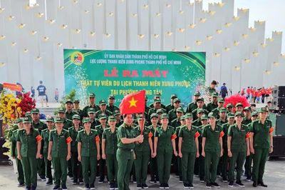 Thành phố Hồ Chí Minh: Thanh niên xung phong tham gia giữ trật tự du lịch tại Vũng Tàu