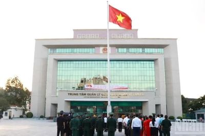 Lễ chào cờ kỷ niệm 81 năm Quốc khánh tại Cửa khẩu quốc tế Lào Cai