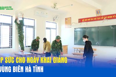 Góp sức cho ngày khai giảng ở vùng biên Hà Tĩnh