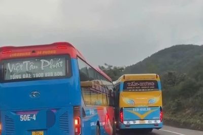 Triệu tập tài xế xe giường nằm Việt Tân Phát vì vượt ẩu, gây va chạm trên đèo