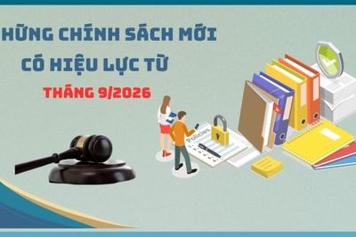 Những chính sách kinh tế có hiệu lực từ tháng 9/2026