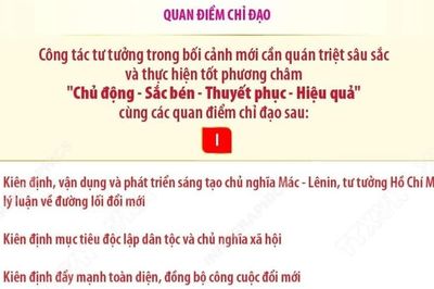 Nghị quyết số 25 về chiến lược công tác tư tưởng trong giai đoạn mới