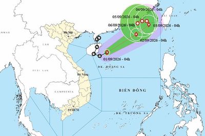 Thời tiết ngày 1/9: Áp thấp nhiệt đới đã mạnh lên thành bão – bão số 5 trong năm 2026