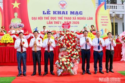 Khai mạc Đại hội Thể dục thể thao các xã Nghĩa Lâm, Minh Thái lần thứ I, năm 2026