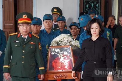 Phường Bắc Gianh tổ chức trọng thể lễ truy điệu và an táng hài cốt liệt sĩ