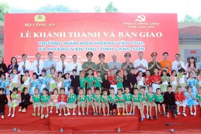 Ngôi trường nghĩa tình của Công an trên quê hương đồng chí Hoàng Văn Thụ