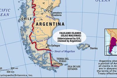 Mỹ đang xem xét lập trường về quần đảo Falkland