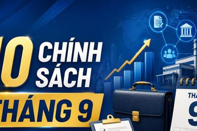 10 chính sách có hiệu lực trong tháng 9 tác động trực tiếp đến doanh nghiệp