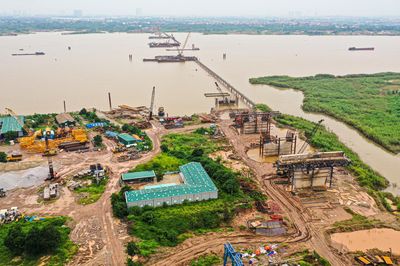 Toàn cảnh cầu dây văng hơn 7.300 tỷ đồng ở Hà Nội sau gần 10 tháng thi công