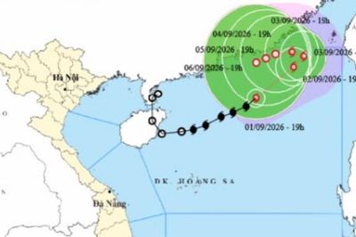Bão số 5 di chuyển chậm dần, dự báo tồn tại nhiều ngày trên Biển Đông