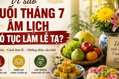 Cuối tháng 7 âm lịch, có một nghi lễ nhiều gia đình quên để cầu bình an, tăng tài lộc