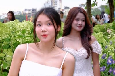 Không chỉ cẩm tú cầu xanh gây sốt, giới trẻ mê đắm Hồ Gươm mỗi mùa 'thay hoa'