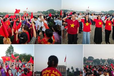 Nghìn người rưng rưng hát Quốc ca giữa Quảng trường Ba Đình sáng mùng 2/9