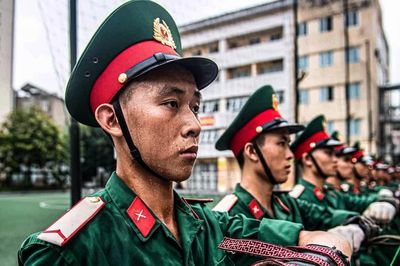 Phóng sự ảnh: Cận cảnh những giờ khổ luyện của chiến sĩ tiêu binh Lăng Bác