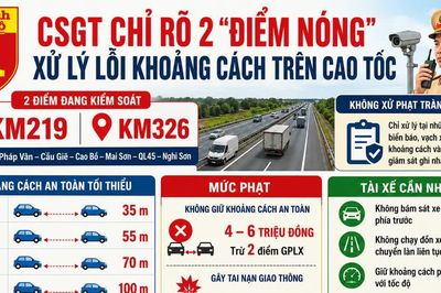 Tài xế đi cao tốc cần lưu ý 2 'điểm nóng' về khoảng cách