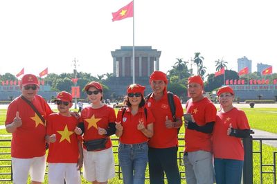 Quảng trường Ba Đình đỏ rộn ràng ngày Quốc khánh