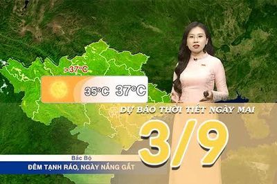 [Video] Dự báo thời tiết đêm nay và ngày mai 3/9/2026: Nắng nóng bao trùm Bắc Bộ và Trung Bộ