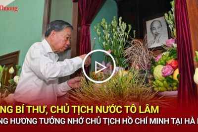 Tổng Bí thư, Chủ tịch nước Tô Lâm dâng hương tưởng nhớ Chủ tịch Hồ Chí Minh tại Hà Nội