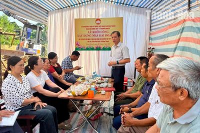 Xã Đông Thành khởi công xây dựng nhà đại đoàn kết cho hộ nghèo