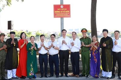 Bắc Ninh: Phường Vũ Ninh khánh thành “Đường cờ Tổ quốc” chào mừng Quốc khánh 2/9