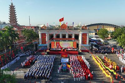 Khai mạc Ngày hội Văn hóa - Thể thao truyền thống khu vực Hải Hậu