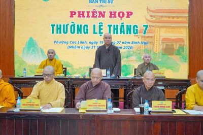 Đồng Tháp: Ban Trị sự GHPGVN tỉnh họp nhằm chuẩn y nhân sự các ban chuyên môn và những Phật sự khác