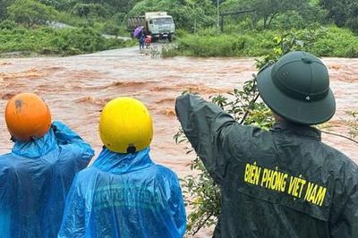 Gia Lai: Ngầm tràn xã biên giới ngập sâu, giao thông bị chia cắt